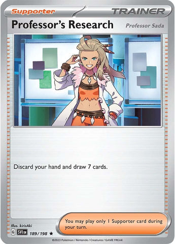 Pokemon | Professor's Research (Professor Sada) (189/198) [Scarlet & Violet: Base Set] | The Nerd Merchant