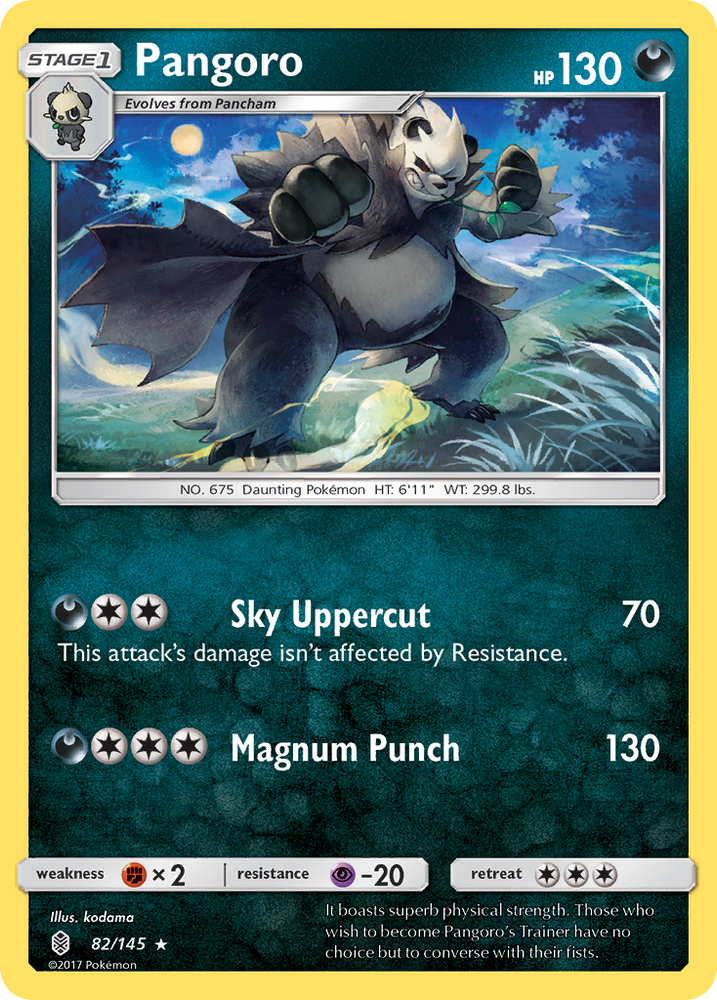Pokemon | Pangoro (82/145) [Sun & Moon: Guardians Rising] | The Nerd Merchant