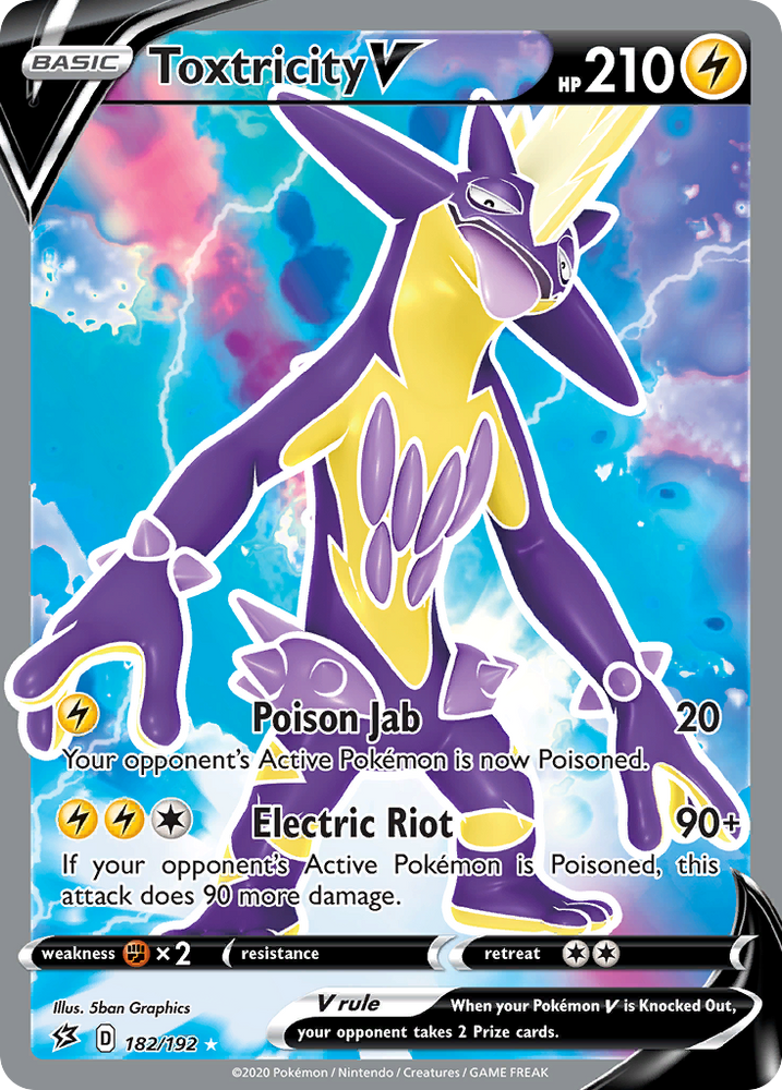 Pokemon | Toxtricity V (182/192) [Sword & Shield: Rebel Clash] | The Nerd Merchant
