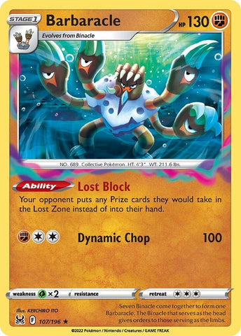 Pokemon | Barbaracle (107/196) [Sword & Shield: Lost Origin] | The Nerd Merchant