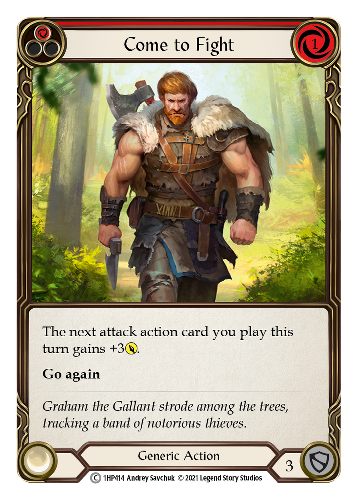 Flesh and Blood TCG | Come to Fight (Red) [1HP414] (History Pack 1) | The Nerd Merchant
