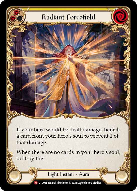 Flesh and Blood TCG | Radiant Forcefield [DTD081] (Dusk Till Dawn)  Rainbow Foil | The Nerd Merchant