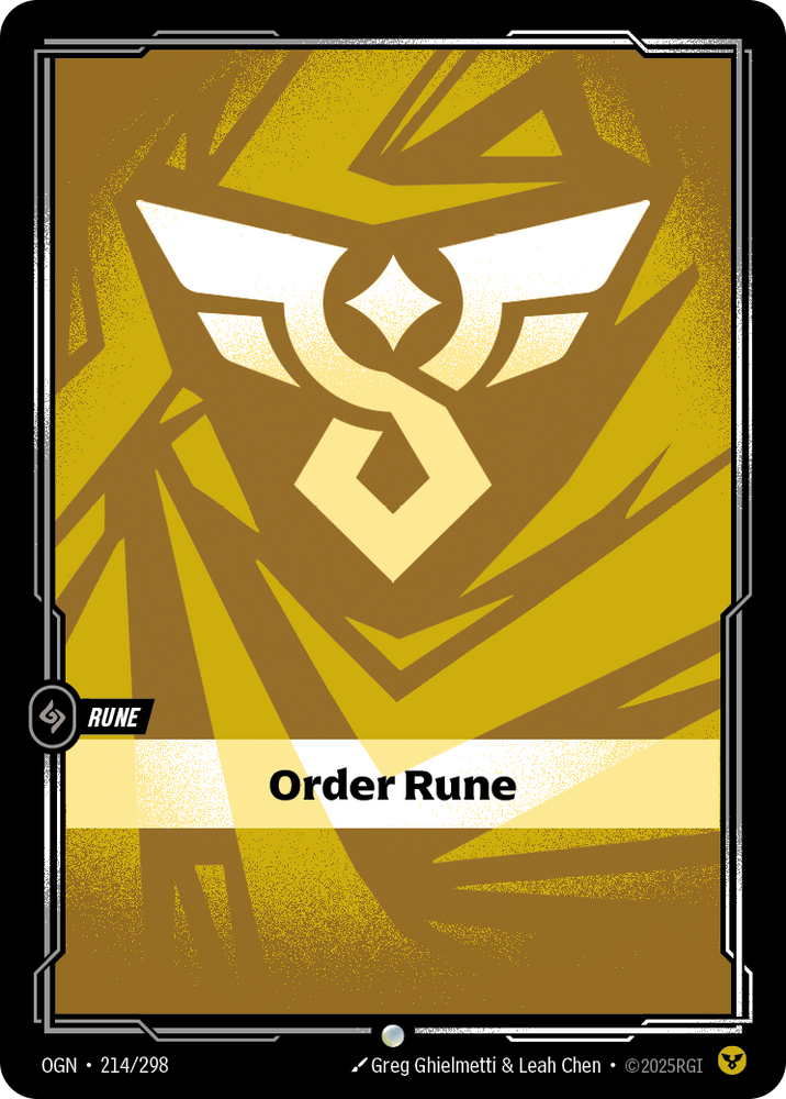 Order Rune (Foil) - Origins #214