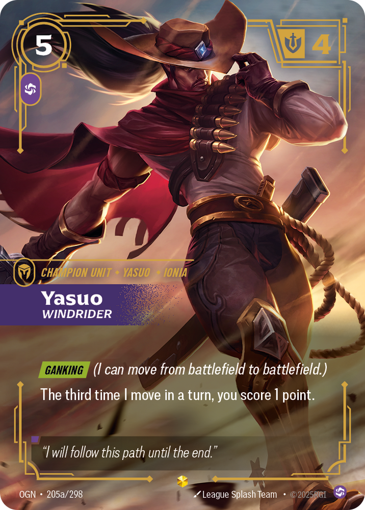 Yasuo, Windrider (Alt Foil) - Origins #205