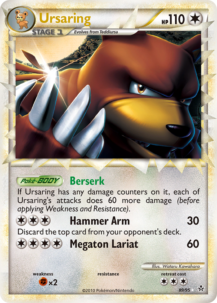 Pokemon | Ursaring (89/95) [HeartGold & SoulSilver: Unleashed] | The Nerd Merchant