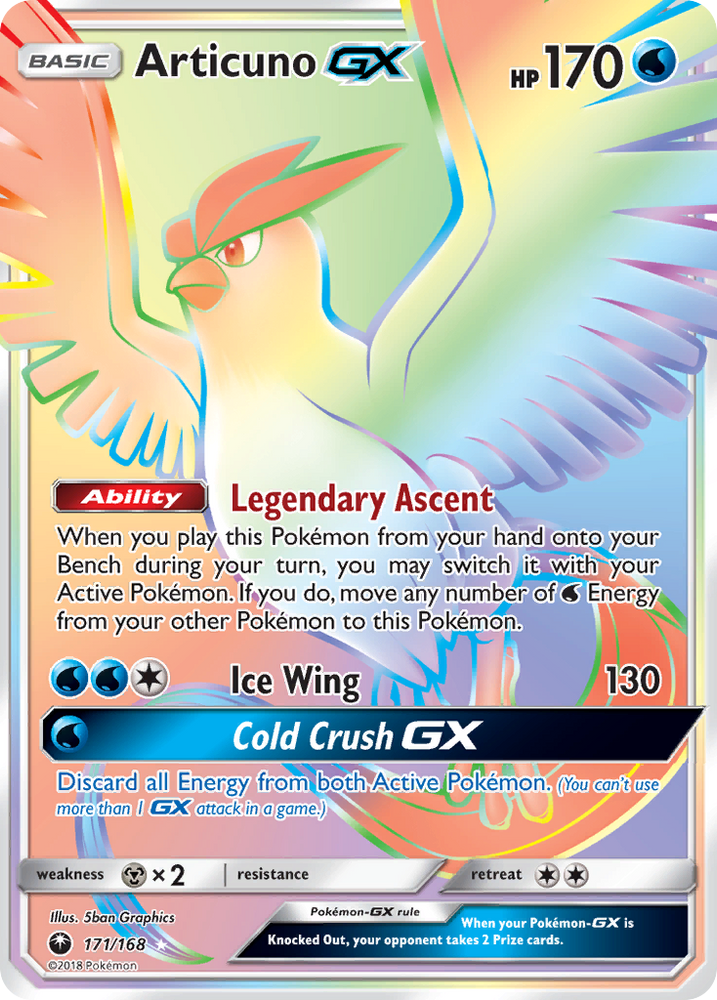 Pokemon | Articuno GX (171/168) [Sun & Moon: Celestial Storm] | The Nerd Merchant