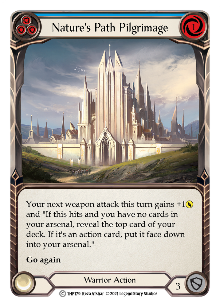 Flesh and Blood TCG | Nature's Path Pilgrimage (Blue) [1HP179] (History Pack 1) | The Nerd Merchant