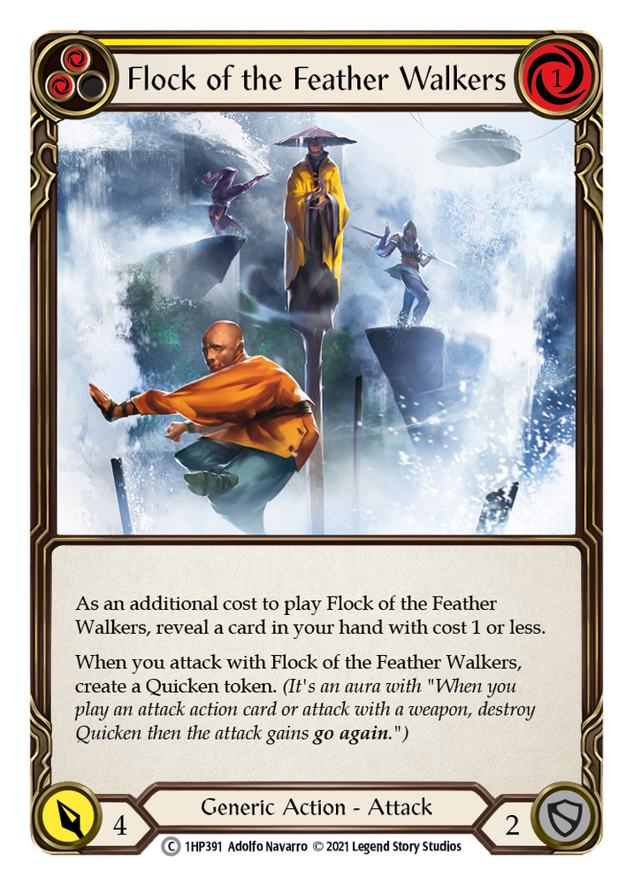 Flesh and Blood TCG | Flock of the Feather Walkers (Yellow) [1HP391] (History Pack 1) | The Nerd Merchant