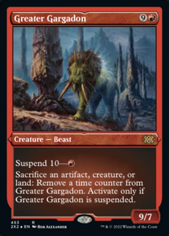 Magic | Greater Gargadon (Foil Etched) [Double Masters 2022] | The Nerd Merchant
