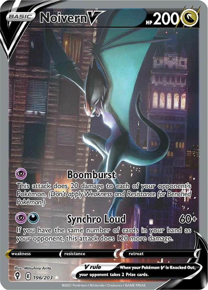 Pokemon | Noivern V (196/203) [Sword & Shield: Evolving Skies] | The Nerd Merchant