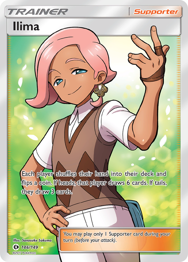 Pokemon | Ilima (146/149) [Sun & Moon: Base Set] | The Nerd Merchant