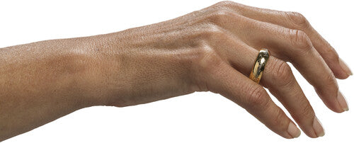 The One Ring (Gold Plated Tungsten with Elvish Runes) - Lord of The Rings