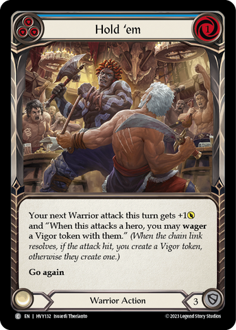 Flesh and Blood TCG | Hold 'em (Blue) [HVY132] (Heavy Hitters) | The Nerd Merchant