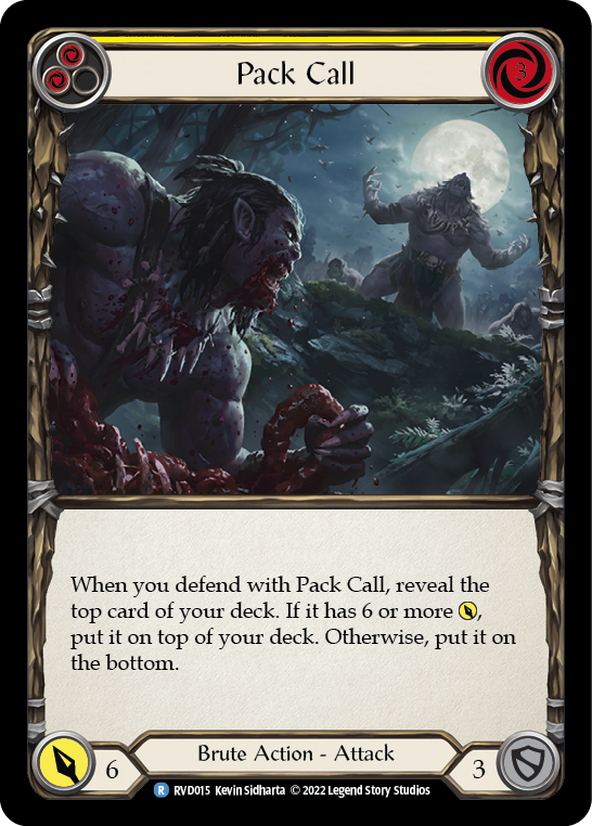 Flesh and Blood TCG | Pack Call [RVD015] (Classic Battles: Rhinar vs Dorinthea) | The Nerd Merchant