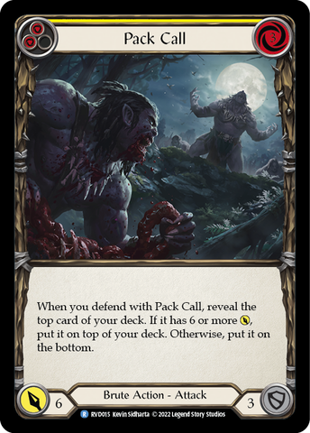 Flesh and Blood TCG | Pack Call [RVD015] (Classic Battles: Rhinar vs Dorinthea) | The Nerd Merchant