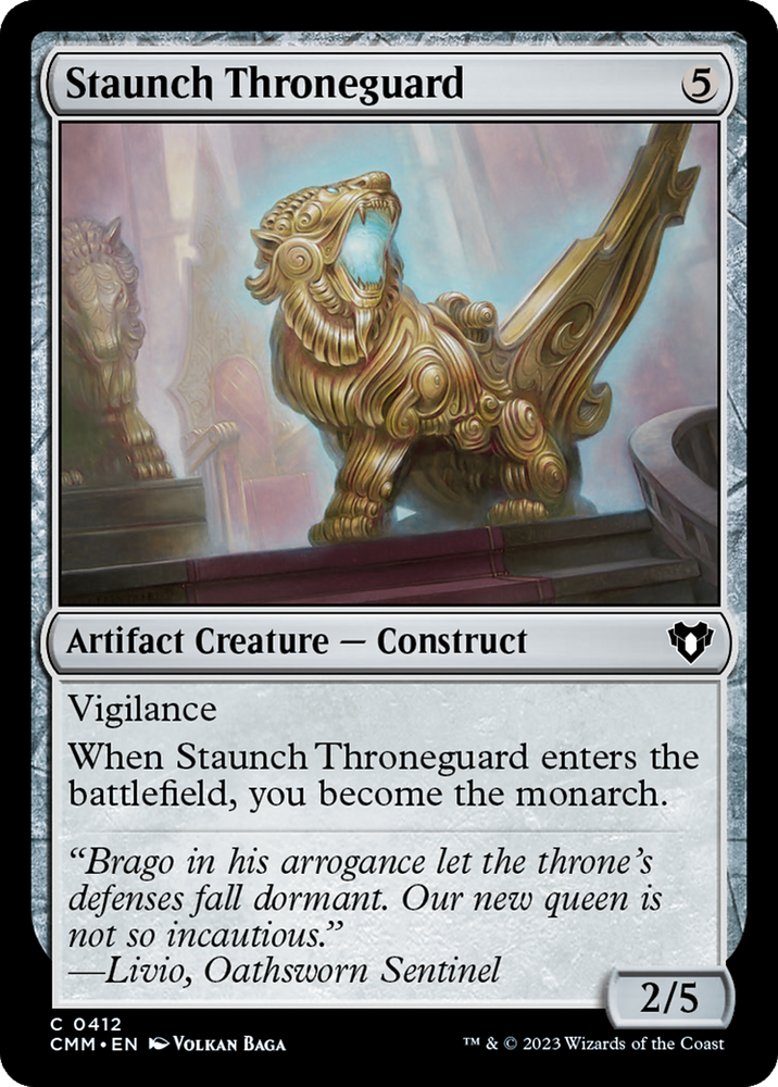 Magic | Staunch Throneguard [Commander Masters] | The Nerd Merchant