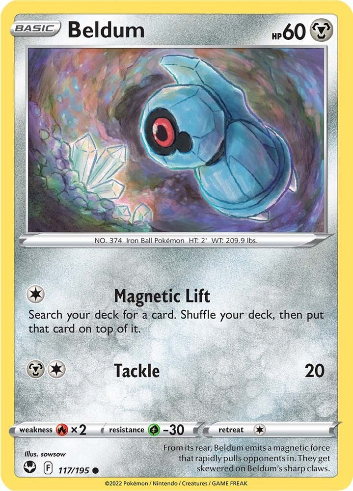 Pokemon | Beldum (117/195) [Sword & Shield: Silver Tempest] | The Nerd Merchant