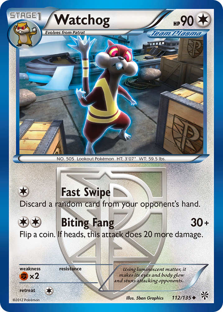 Pokemon | Watchog (112/135) [Black & White: Plasma Storm] | The Nerd Merchant