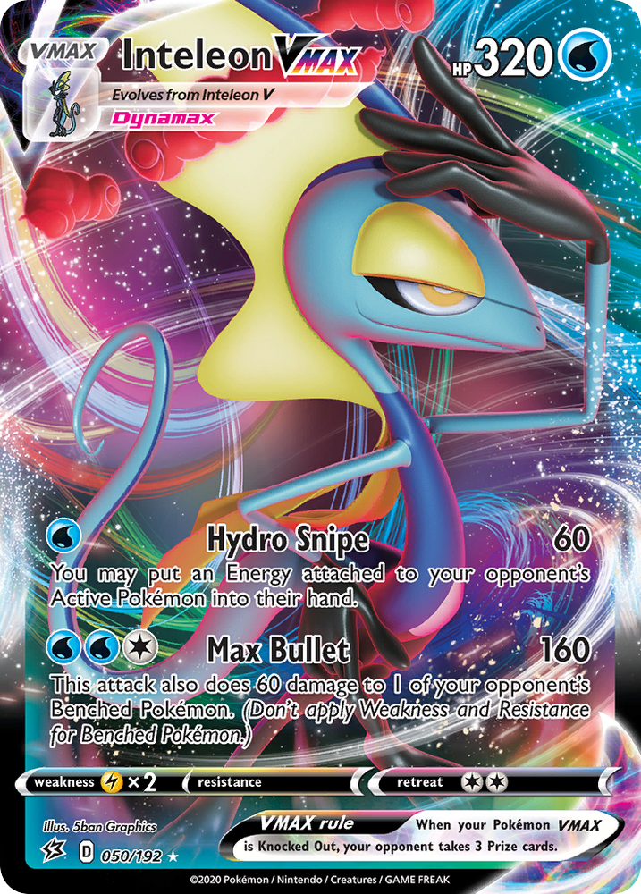 Pokemon | Inteleon VMAX (050/192) [Sword & Shield: Rebel Clash] | The Nerd Merchant
