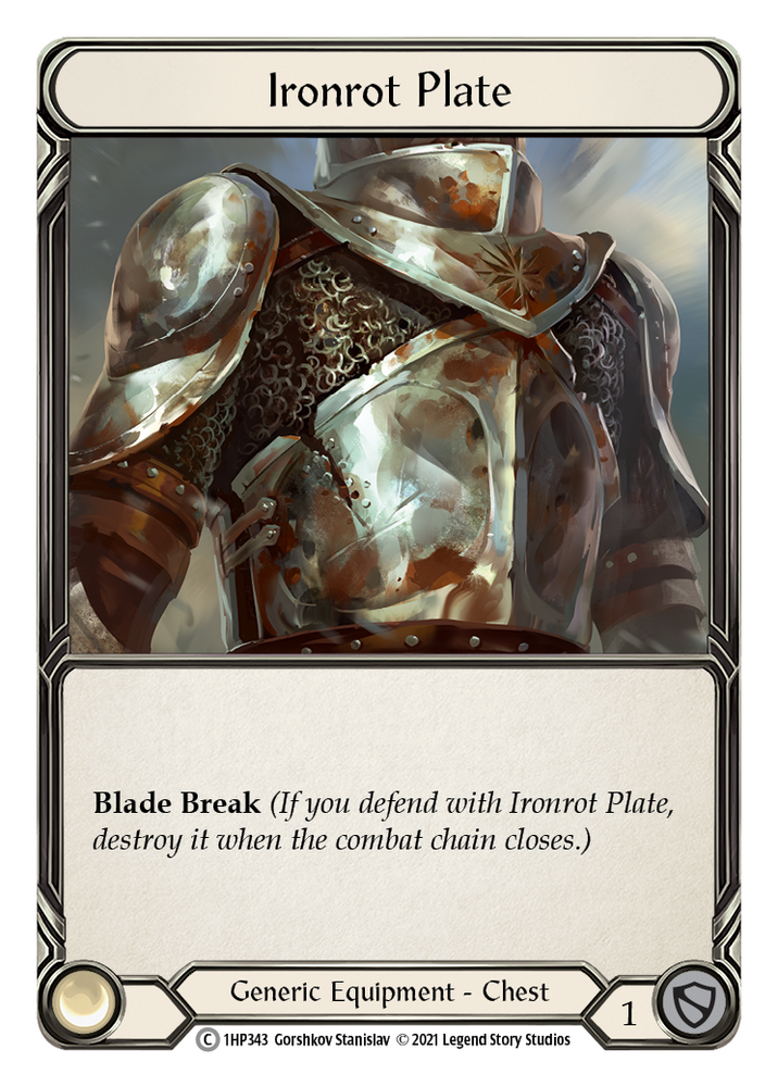 Flesh and Blood TCG | Ironrot Plate [1HP343] (History Pack 1) | The Nerd Merchant