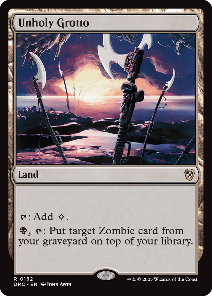 Magic | Unholy Grotto [Aetherdrift Commander] | The Nerd Merchant