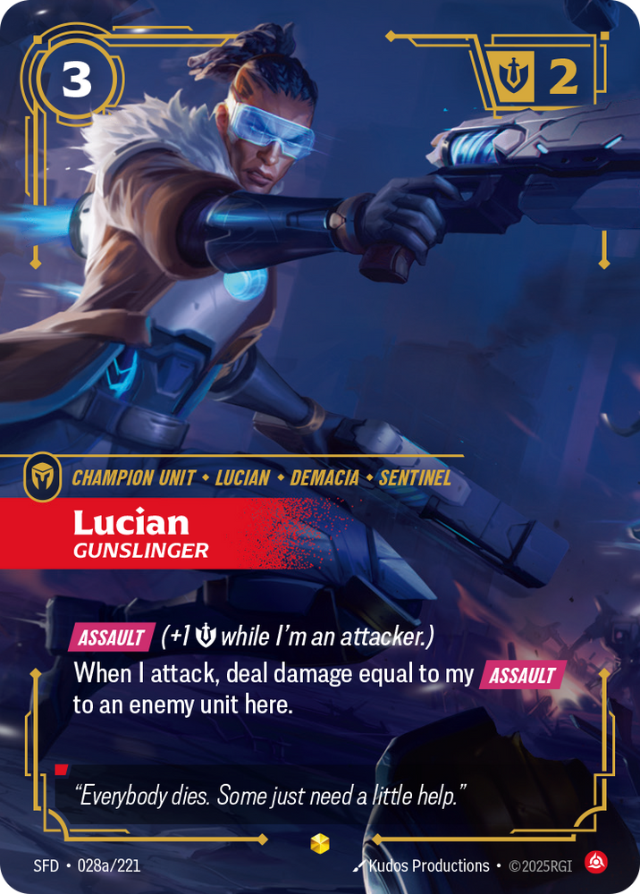 Lucian, Gunslinger (Alt Foil) - Spiritforged #28
