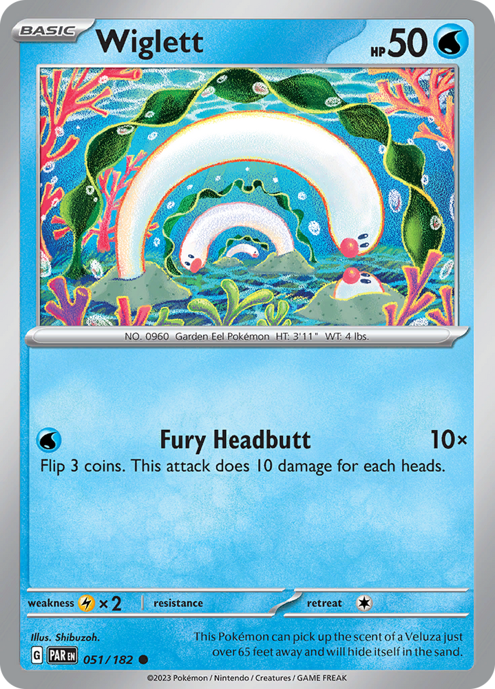 Pokemon | Wiglett (051/182) [Scarlet & Violet: Paradox Rift] | The Nerd Merchant