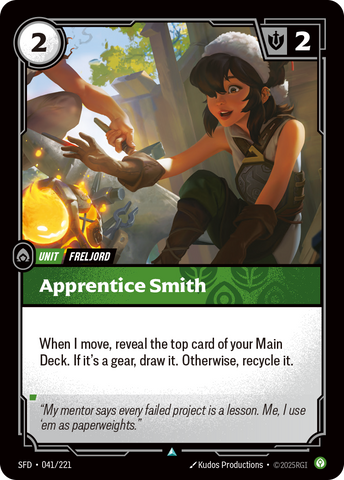 Apprentice Smith (Foil) - Spiritforged #41
