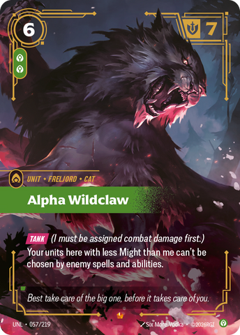 Alpha Wildclaw (Foil) - Unleashed (057/219)