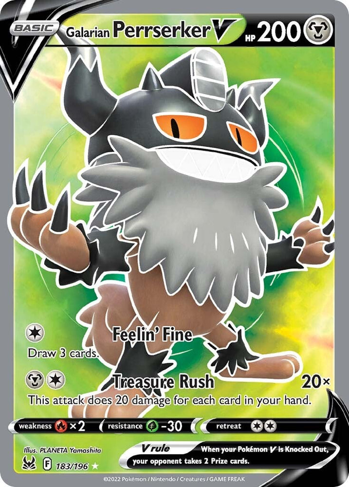 Pokemon | Galarian Perrserker V (183/196) [Sword & Shield: Lost Origin] | The Nerd Merchant