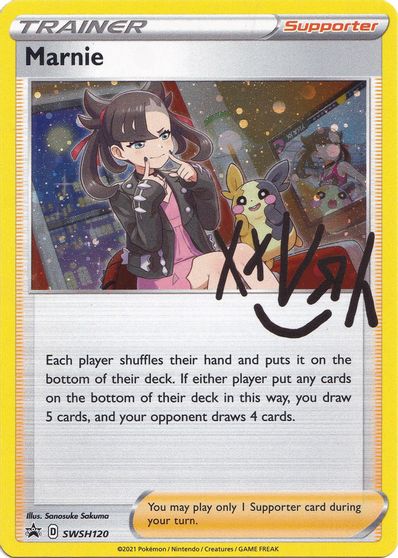 Pokemon | Marnie (SWSH120) [Sword & Shield: Black Star Promos] | The Nerd Merchant
