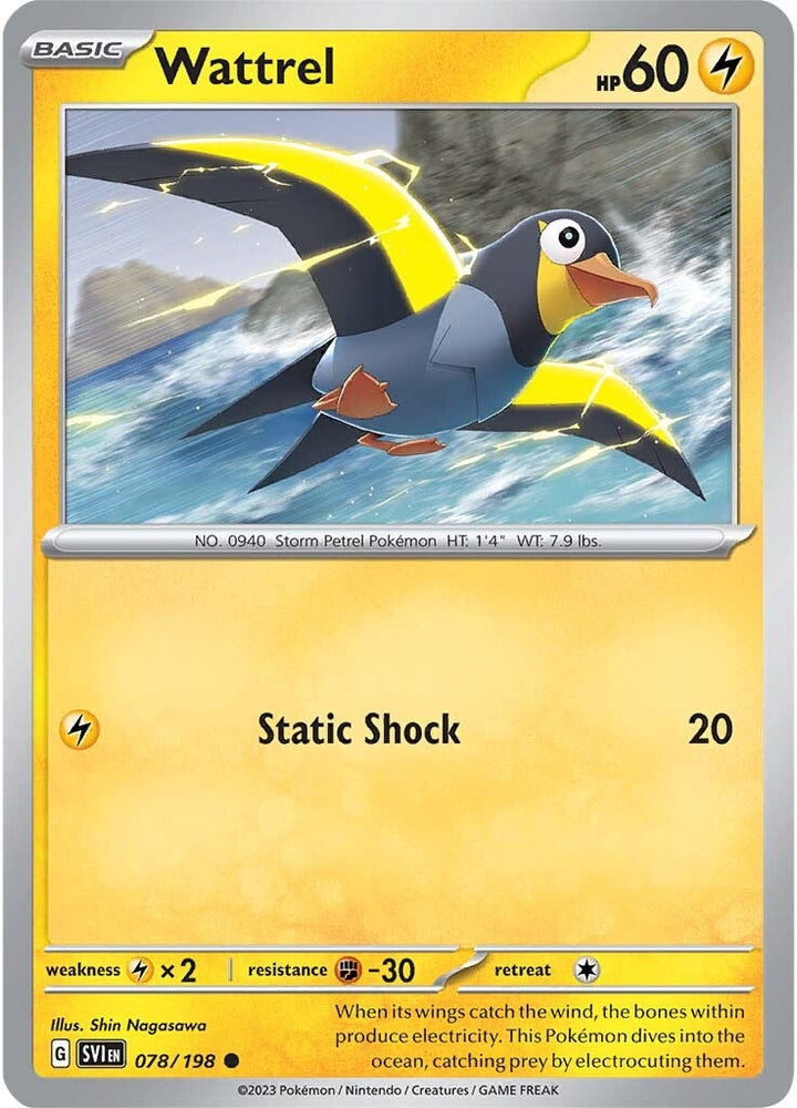 Pokemon | Wattrel (078/198) [Scarlet & Violet: Base Set] | The Nerd Merchant