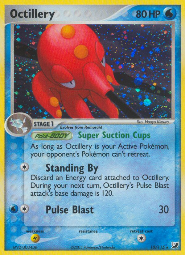 Pokemon | Octillery (10/115) [EX: Unseen Forces] | The Nerd Merchant