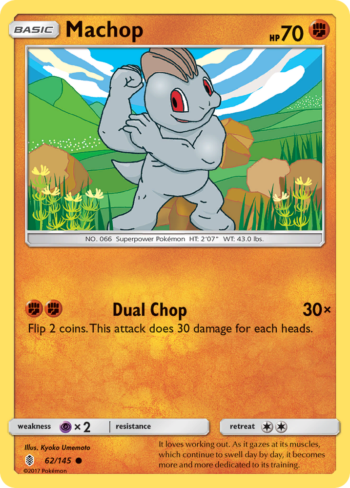 Pokemon | Machop (62/145) [Sun & Moon: Guardians Rising] | The Nerd Merchant