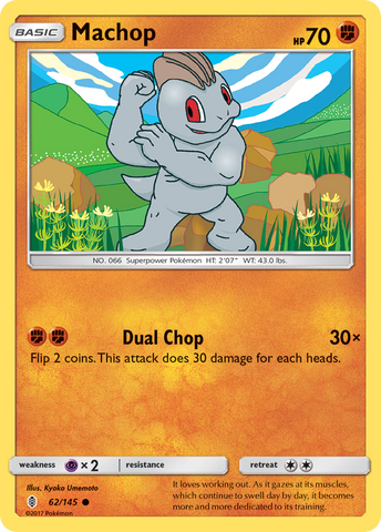 Pokemon | Machop (62/145) [Sun & Moon: Guardians Rising] | The Nerd Merchant