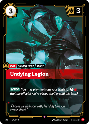 Undying Legion (Foil) - Unleashed (025/219)