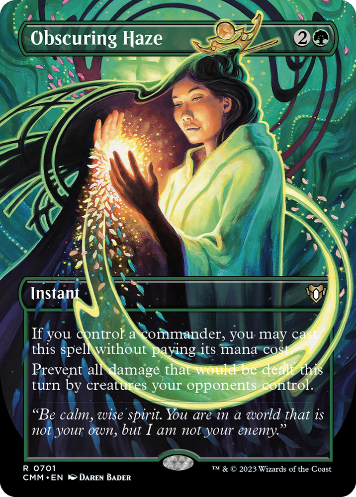 Magic | Obscuring Haze (Borderless Alternate Art) [Commander Masters] | The Nerd Merchant