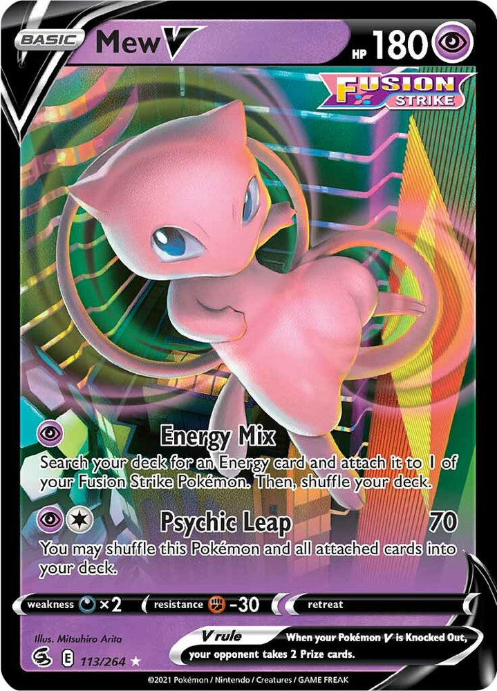 Pokemon | Mew V (113/264) [Sword & Shield: Fusion Strike] | The Nerd Merchant