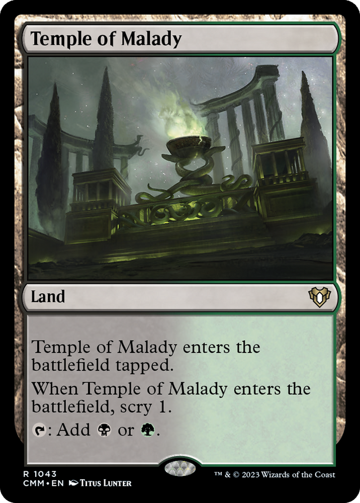 Magic | Temple of Malady [Commander Masters] | The Nerd Merchant