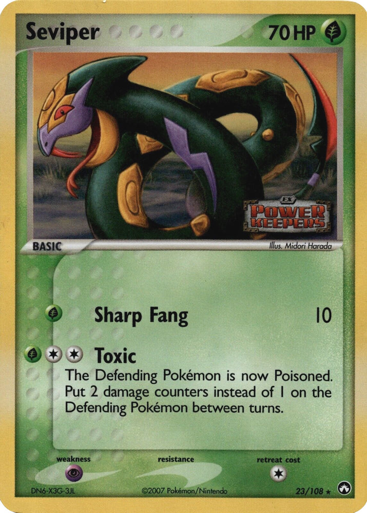 Pokemon | Seviper (23/108) (Stamped) [EX: Power Keepers] | The Nerd Merchant