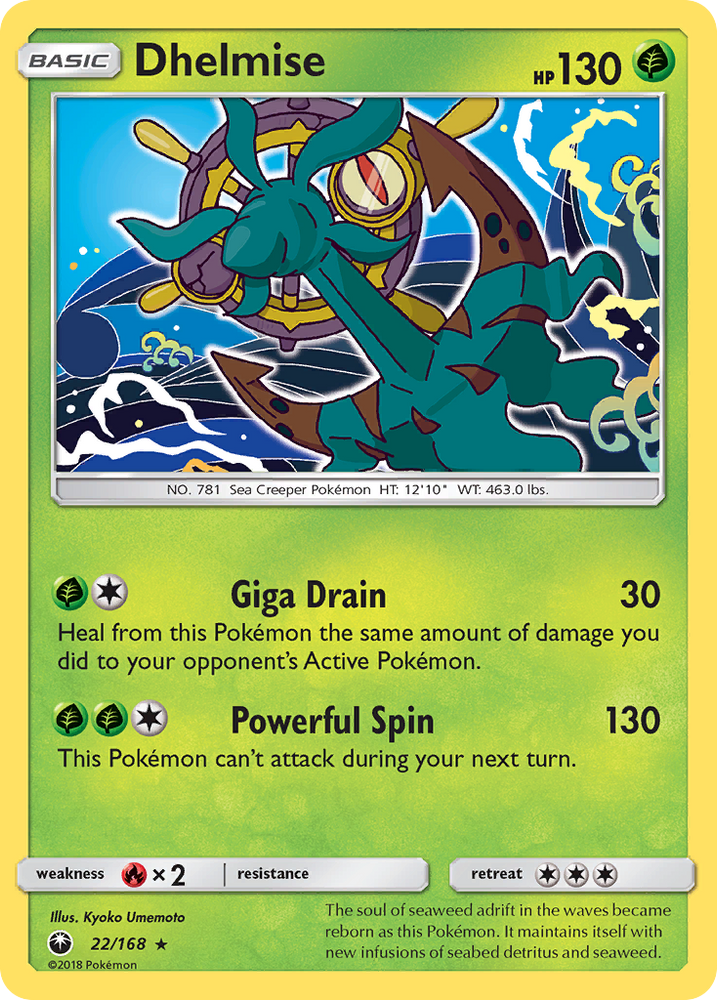 Pokemon | Dhelmise (22/168) [Sun & Moon: Celestial Storm] | The Nerd Merchant