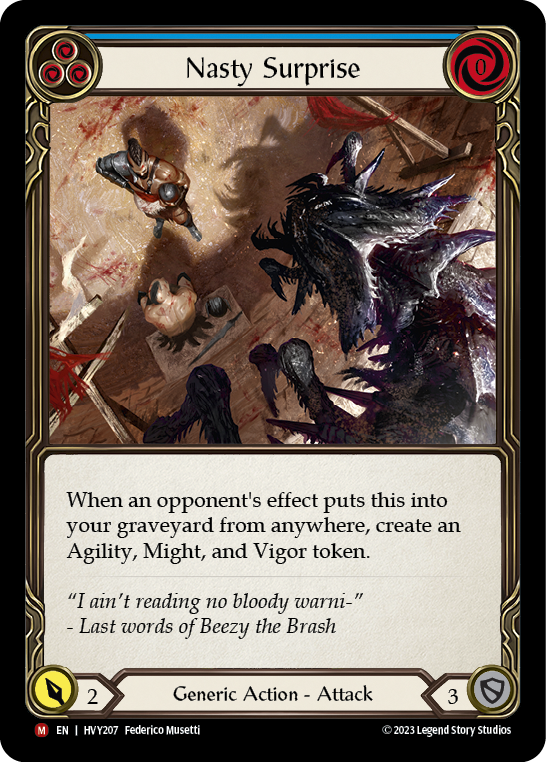 Flesh and Blood TCG | Nasty Surprise [HVY207] (Heavy Hitters) | The Nerd Merchant