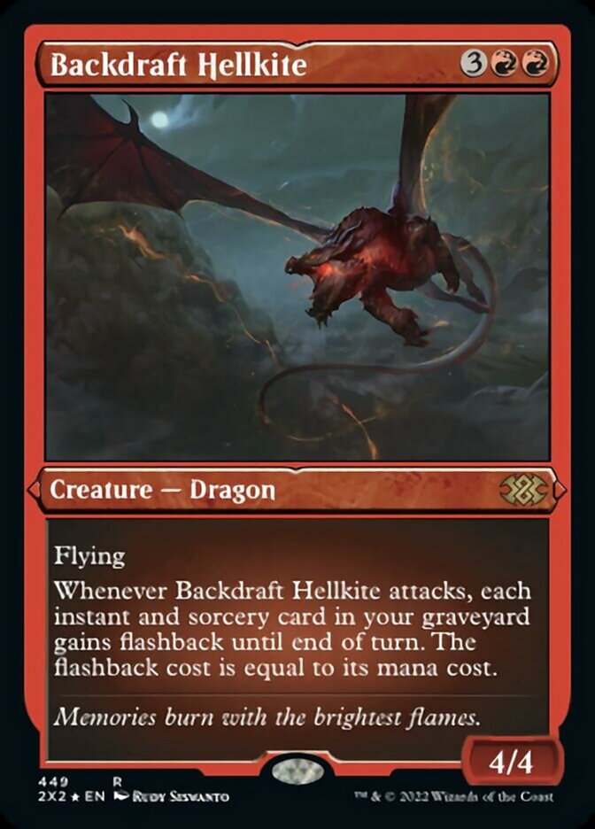 Magic | Backdraft Hellkite (Foil Etched) [Double Masters 2022] | The Nerd Merchant