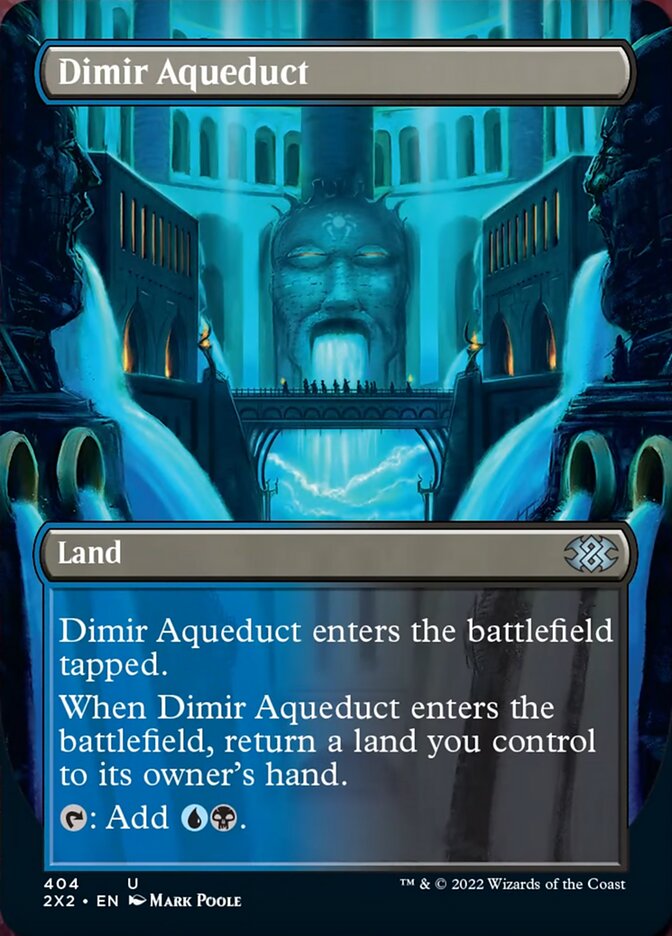 Magic | Dimir Aqueduct (Borderless Alternate Art) [Double Masters 2022] | The Nerd Merchant