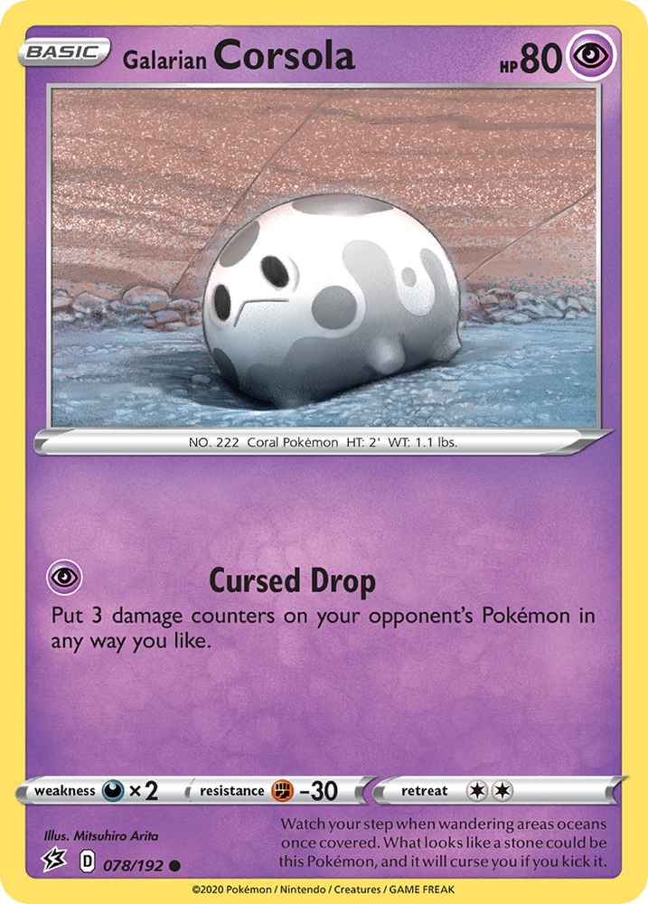 Pokemon | Galarian Corsola (078/192) [Sword & Shield: Rebel Clash] | The Nerd Merchant