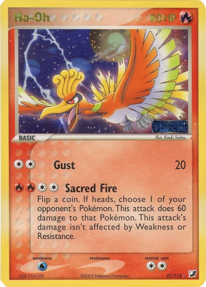 Pokemon | Ho-Oh (27/115) (Stamped) [EX: Unseen Forces] | The Nerd Merchant
