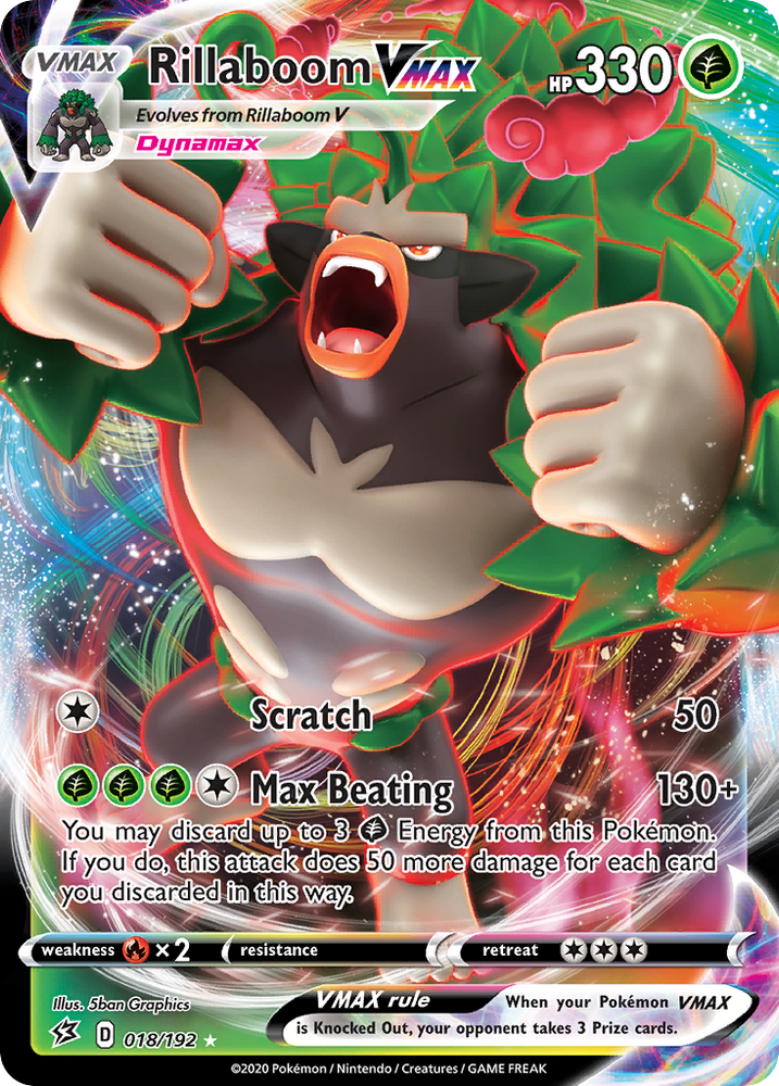 Pokemon | Rillaboom VMAX (018/192) [Sword & Shield: Rebel Clash] | The Nerd Merchant