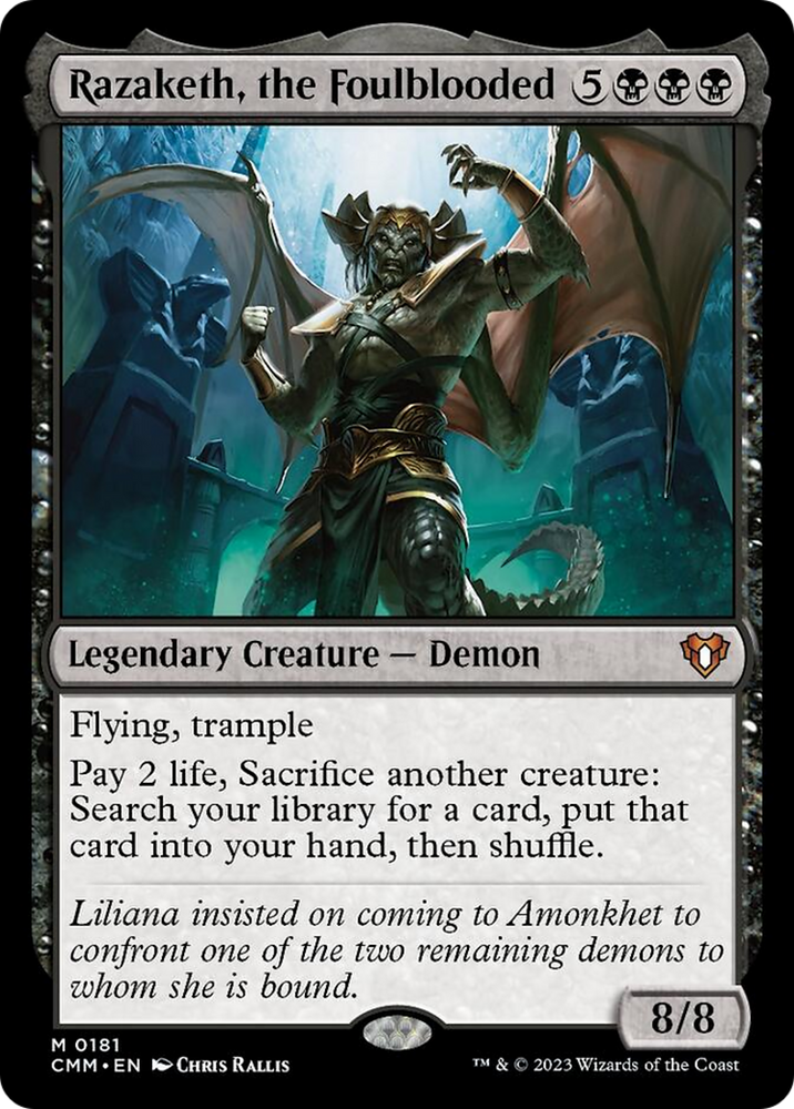 Magic | Razaketh, the Foulblooded [Commander Masters] | The Nerd Merchant