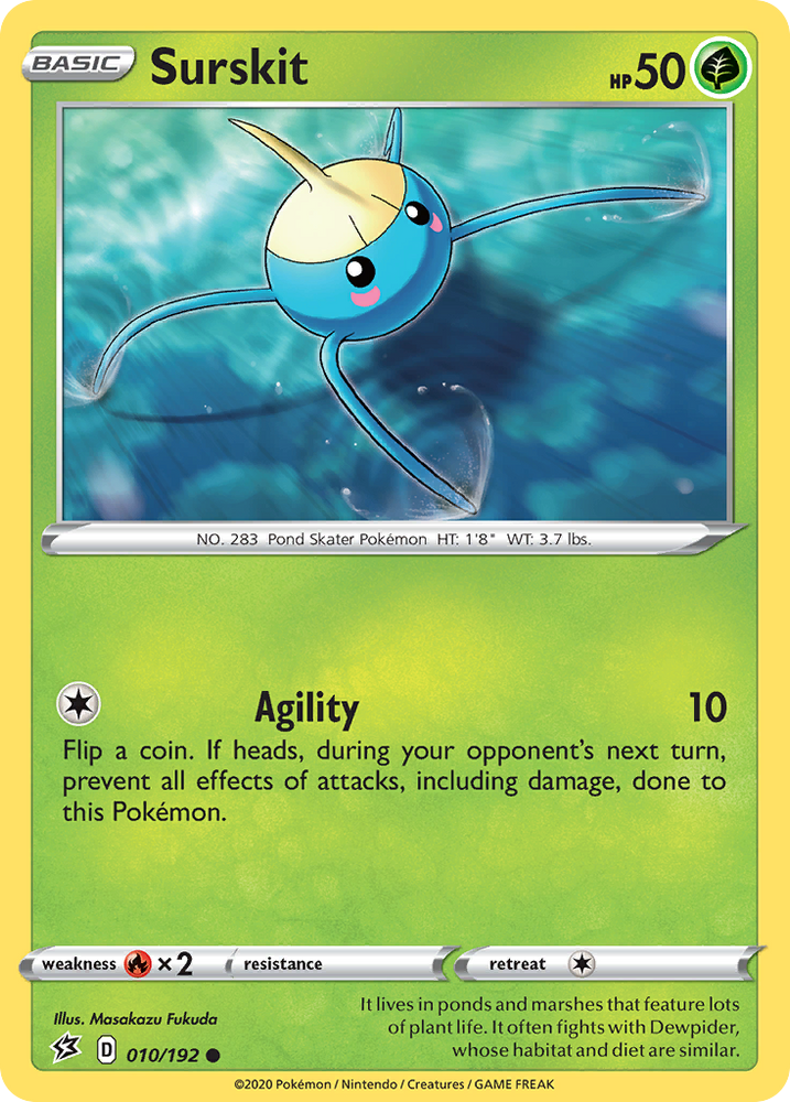 Pokemon | Surskit (010/192) [Sword & Shield: Rebel Clash] | The Nerd Merchant