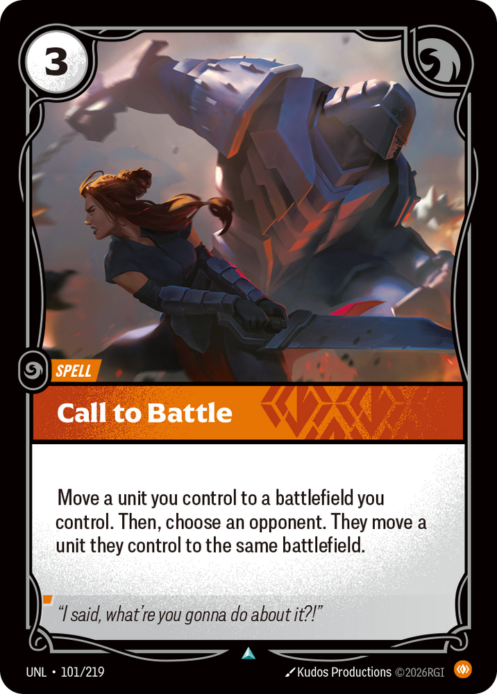 Call to Battle (Foil) - Unleashed (101/219)